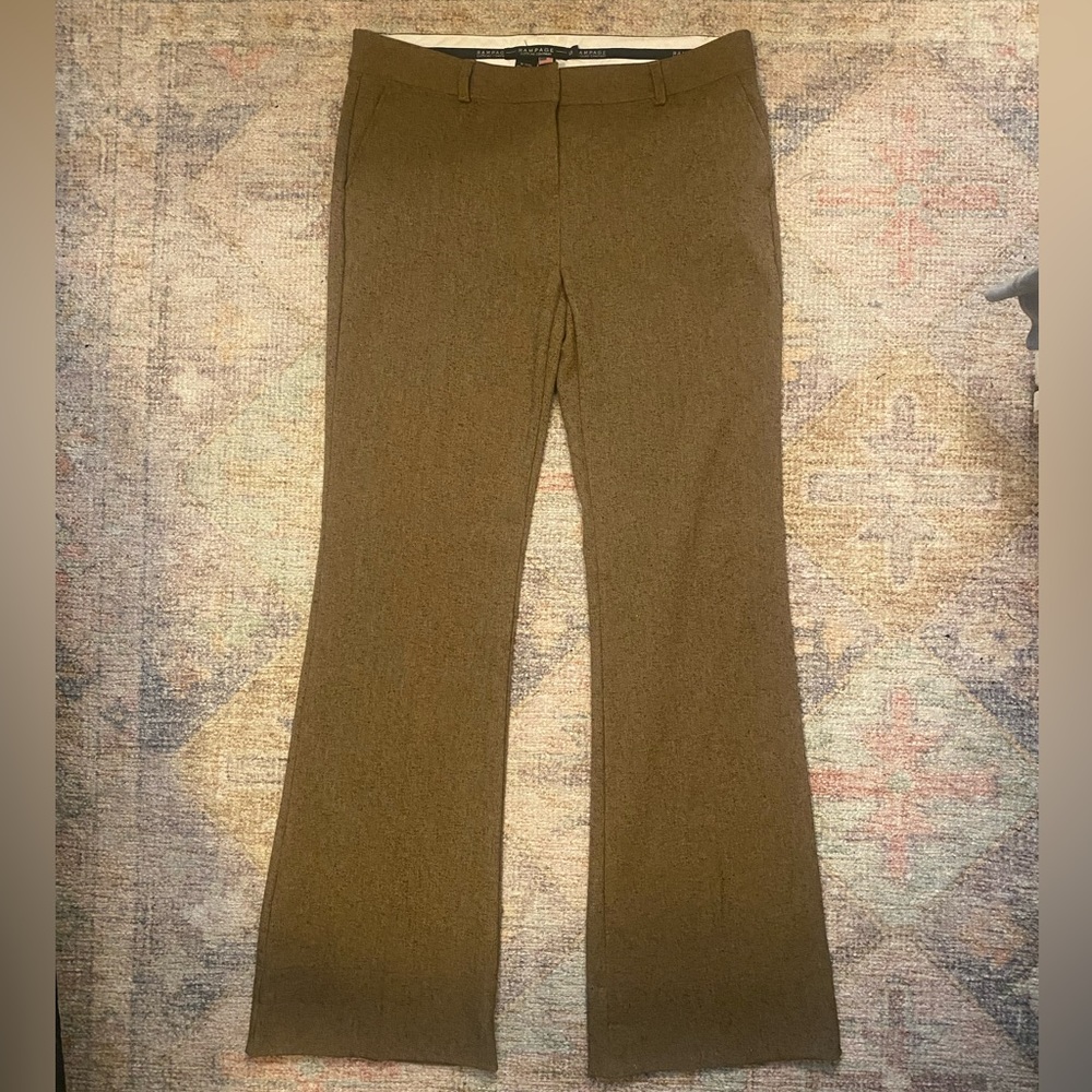 RAMPAGE Brown Tweed Bootcut Pants